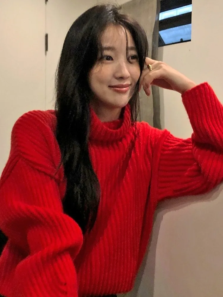 Стильный зимний винтажный мягкий свитер-пальто с открытыми плечами и высоким воротником, красный, для женщин, для повседневной носки, стандартный крой, средней мягкости
Стильный зимний винтажный мягкий свитер-пальто с открытыми плечами и высоким воротником, красный, для женщин, для повседневной носки, стандартный крой, средней мягкости