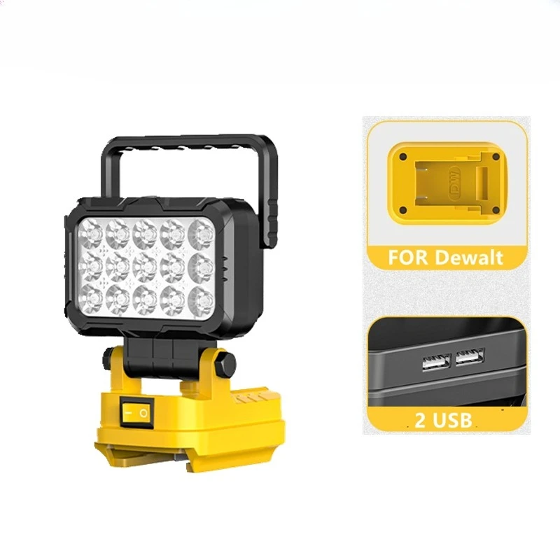 18V 3/4/5/8Inch LED Floodlight Work Light For Dewalt Makita Battery With USB Portable Outdoor Camping Job Site Lamp
18V 3/4/5/8Inch LED Floodlight Work Light For Dewalt Makita Battery With USB Portable Outdoor Camping Job Site Lamp