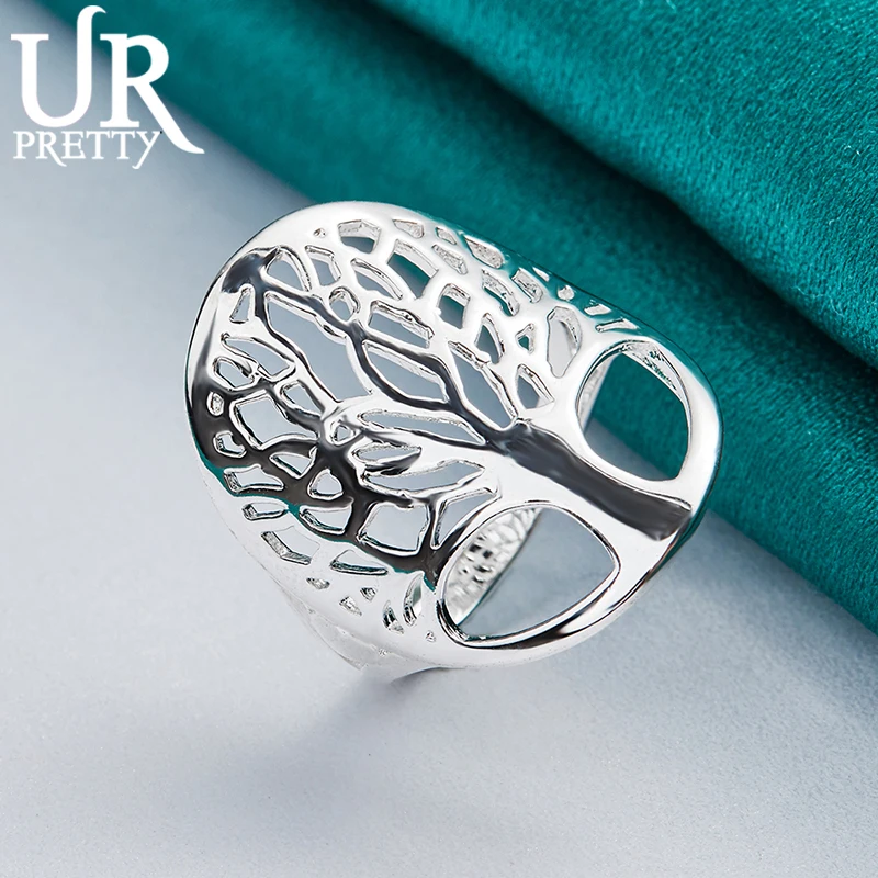 925 Sterling Silver Geometric Hollow Tree Of Life Ring for Woman Charm Jewelry Engagement Wedding Fashion Gifts Anniversary
925 Sterling Silver Geometric Hollow Tree Of Life Ring for Woman Charm Jewelry Engagement Wedding Fashion Gifts Anniversary