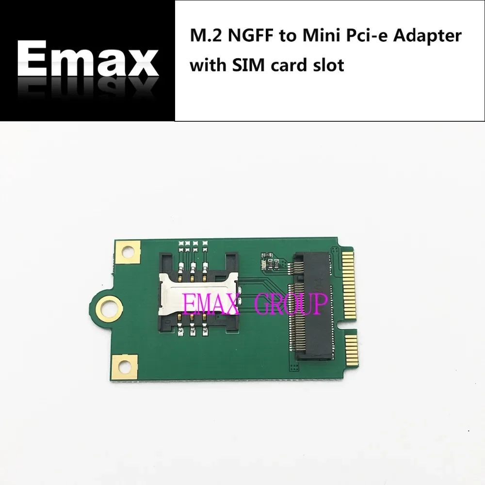 Адаптер M.2 NGFF к Mini Pci-e со слотом для SIM-карты Карта передачи M.2 к Pcie для EM12-G EM06-E SIM7906E-M2 SIM7600G-H M.2
Адаптер M.2 NGFF к Mini Pci-e со слотом для SIM-карты Карта передачи M.2 к Pcie для EM12-G EM06-E SIM7906E-M2 SIM7600G-H M.2