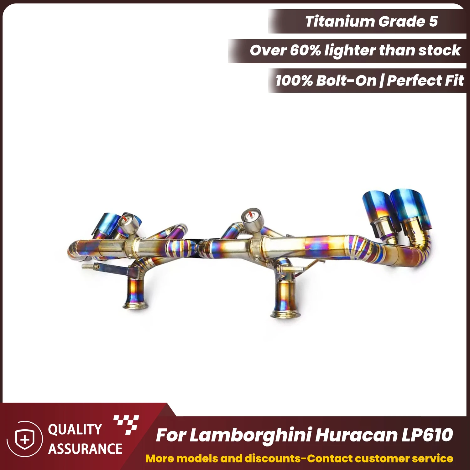 Titanium Catback Exhaust ECCF for Lamborghini Huracan LP610 Supercar Sound Plug & Play No Tuning Warranty Safe
Titanium Catback Exhaust ECCF for Lamborghini Huracan LP610 Supercar Sound Plug & Play No Tuning Warranty Safe