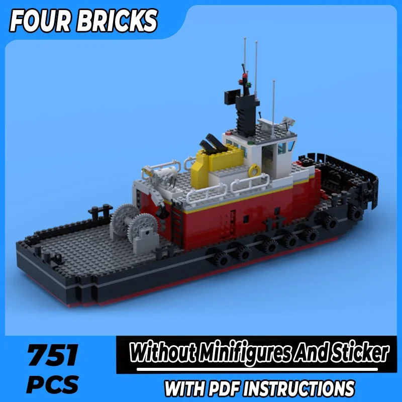 Moc Building Bricks Maritime Tugboat Model Small Tugboat Technology Modular Blocks Gifts Toys For Children DIY Sets Assembly
Moc Building Bricks Maritime Tugboat Model Small Tugboat Technology Modular Blocks Gifts Toys For Children DIY Sets Assembly