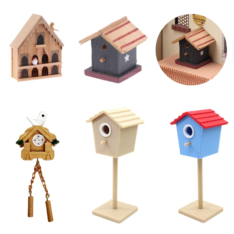 1/12 Dollhouse Miniature Bird House Model Dollhouse Mini Fairy Garden Decoration Dolls House Accessories Micro Scene Ornament
1/12 Dollhouse Miniature Bird House Model Dollhouse Mini Fairy Garden Decoration Dolls House Accessories Micro Scene Ornament