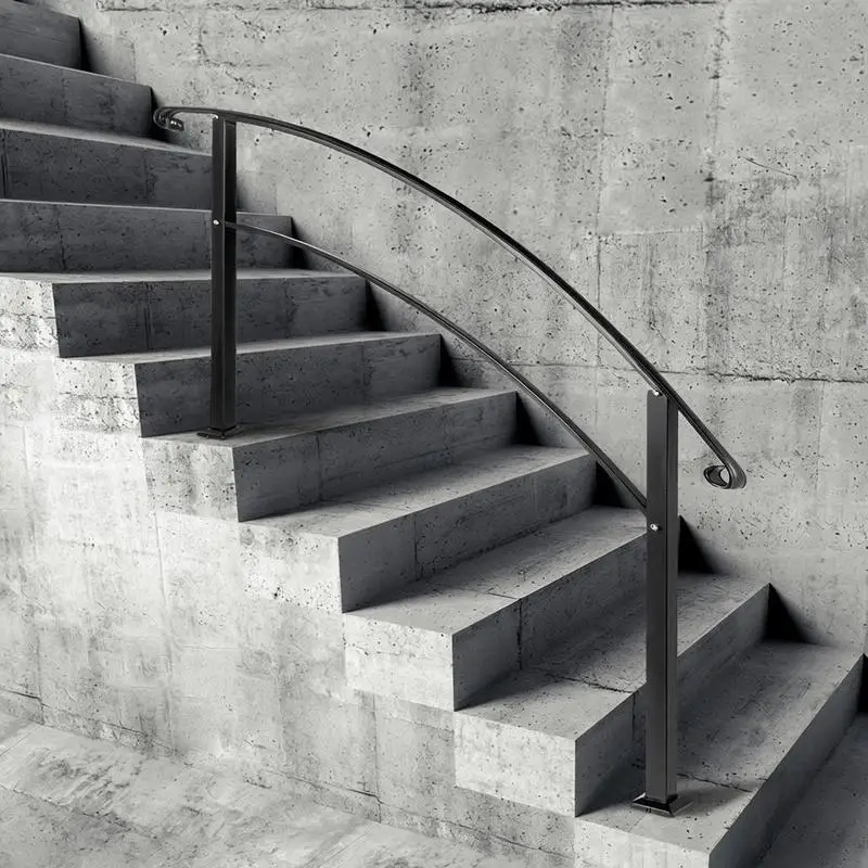 5ft Stair Railing, 4 to 4 Steps, 0° to 45° Entrance Railing, Stylish Black Stair Railing, Stainless Steel Adjustable Stair Handrail, Welded Iron
5ft Stair Railing, 4 to 4 Steps, 0° to 45° Entrance Railing, Stylish Black Stair Railing, Stainless Steel Adjustable Stair Handrail, Welded Iron