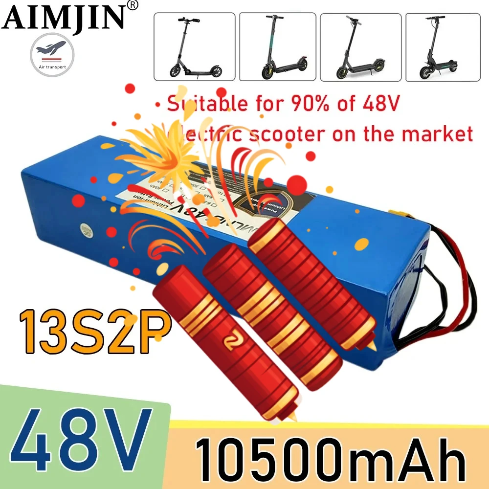 Литий-ионный аккумулятор 13S2P 48V 10.5Ah 18650, для электросамоката M365 2000W со встроенной BMS, зарядное устройство с разъемами XT60+DC/T+DC
Литий-ионный аккумулятор 13S2P 48V 10.5Ah 18650, для электросамоката M365 2000W со встроенной BMS, зарядное устройство с разъемами XT60+DC/T+DC
