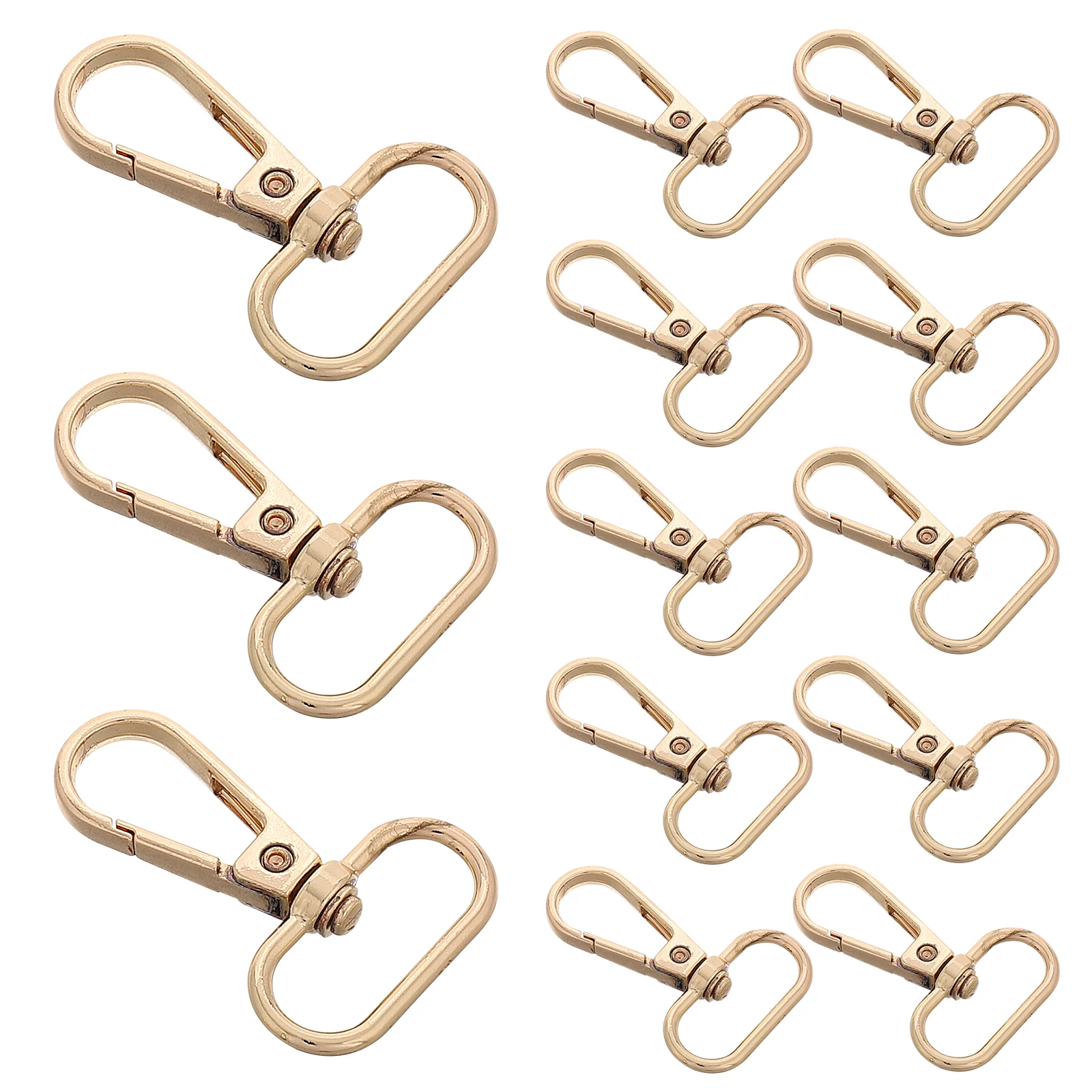 15 Pcs Buckle Hook Swivel Keychain Buckles for Straps Lobster Claw Clasps Gold Snap Hooks Clip
15 Pcs Buckle Hook Swivel Keychain Buckles for Straps Lobster Claw Clasps Gold Snap Hooks Clip