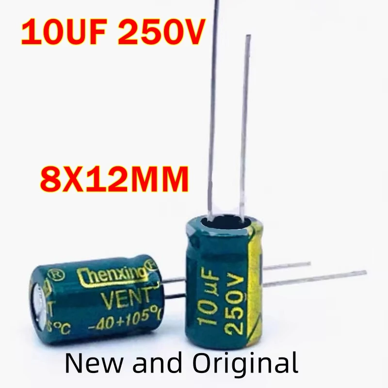 10UF 250V 8X12MM high-frequency low resistance long-life electrolytic capacitor 250V10UF 10U
10UF 250V 8X12MM high-frequency low resistance long-life electrolytic capacitor 250V10UF 10U