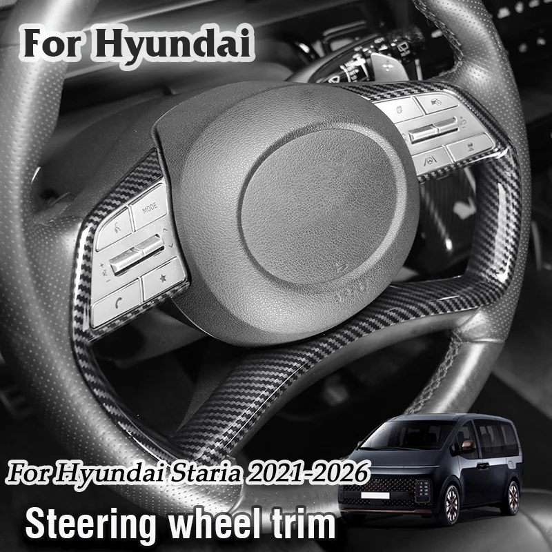 For Hyundai Staria 2021 2022 2023 2024 2025 2026 Car Steering Wheel Button Cover Trim Cover Decoration Sticker Accessories
For Hyundai Staria 2021 2022 2023 2024 2025 2026 Car Steering Wheel Button Cover Trim Cover Decoration Sticker Accessories