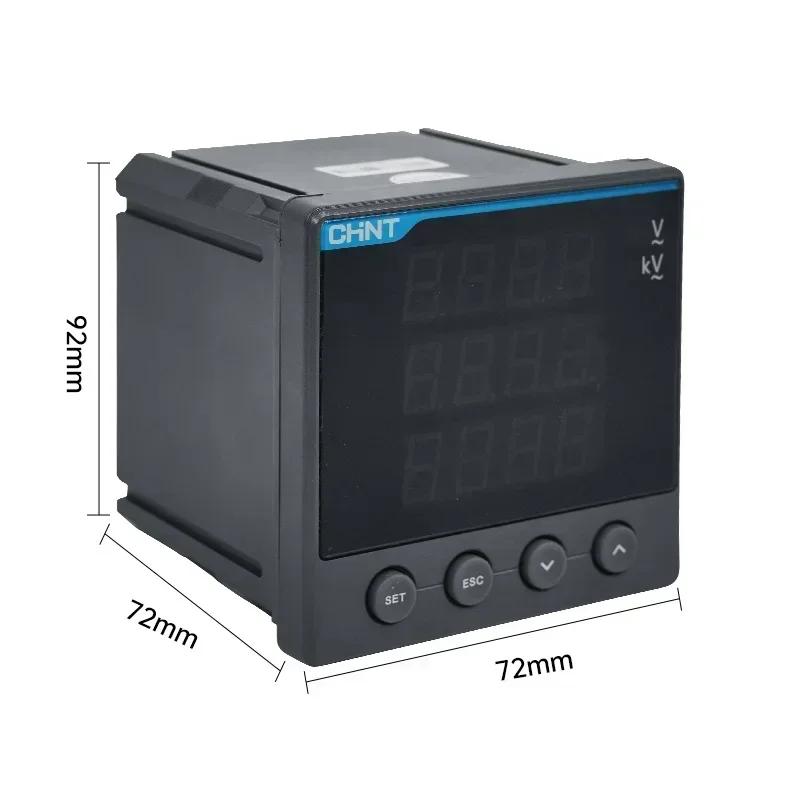 Chint Meter PZ666-2ST Programmable Multi-Function Digital Display Mounting Multifunctional Digital Voltmeter
Chint Meter PZ666-2ST Programmable Multi-Function Digital Display Mounting Multifunctional Digital Voltmeter