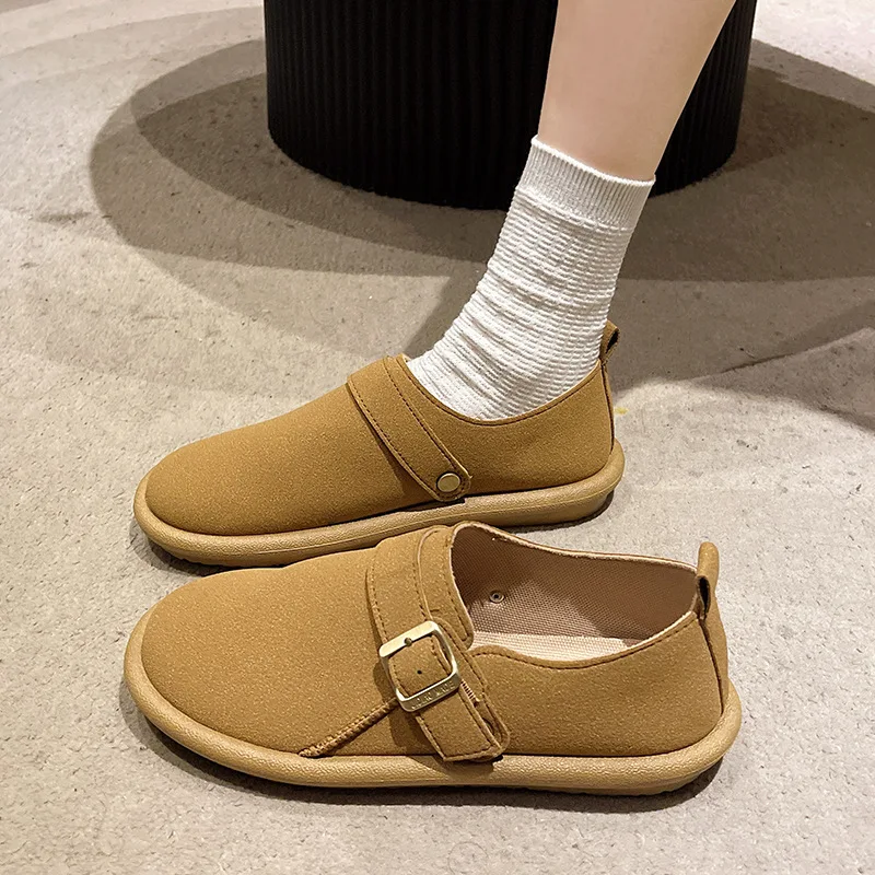 Women Vintage Round Toe Square Button Flat Shoes Spring 2025 New Comfortable Non Slip Fashionable Soft Sole Casual Women’s Shoes
Women Vintage Round Toe Square Button Flat Shoes Spring 2025 New Comfortable Non Slip Fashionable Soft Sole Casual Women’s Shoes
