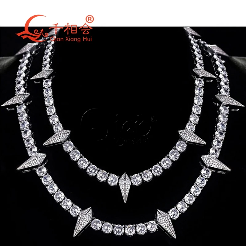 Ожерелье, Серебро S925, 5 мм, Ромб, теннис, кубинское звено, Iced Out, хип-хоп, белая моиссанитовая цепочка, ювелирные изделия для женщин и мужчин, подарки
Ожерелье, Серебро S925, 5 мм, Ромб, теннис, кубинское звено, Iced Out, хип-хоп, белая моиссанитовая цепочка, ювелирные изделия для женщин и мужчин, подарки