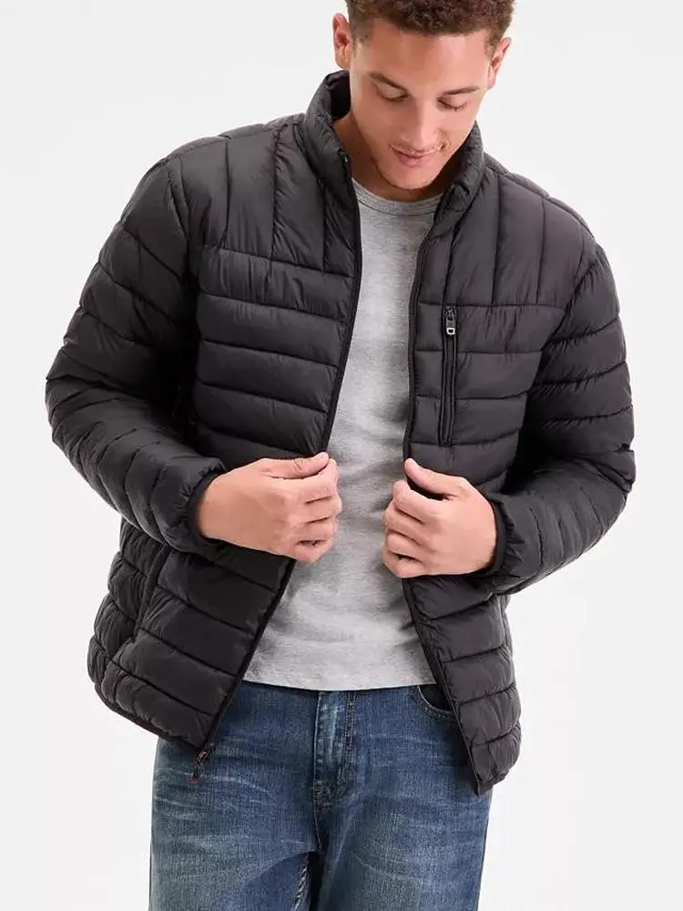 Waterproof Lightweight Autumn Winter Cotton Jacket Men's Stand Collar High End Polyester Fiber Filled Warmth Outerwear
Waterproof Lightweight Autumn Winter Cotton Jacket Men's Stand Collar High End Polyester Fiber Filled Warmth Outerwear
