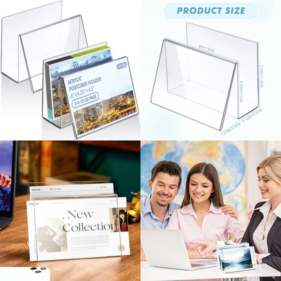 0 Pcs Clear Acrylic Postcard Holder Business Card Holder Greeting Card Display Clear Business Card Stand Rack for Index Card Or
0 Pcs Clear Acrylic Postcard Holder Business Card Holder Greeting Card Display Clear Business Card Stand Rack for Index Card Or