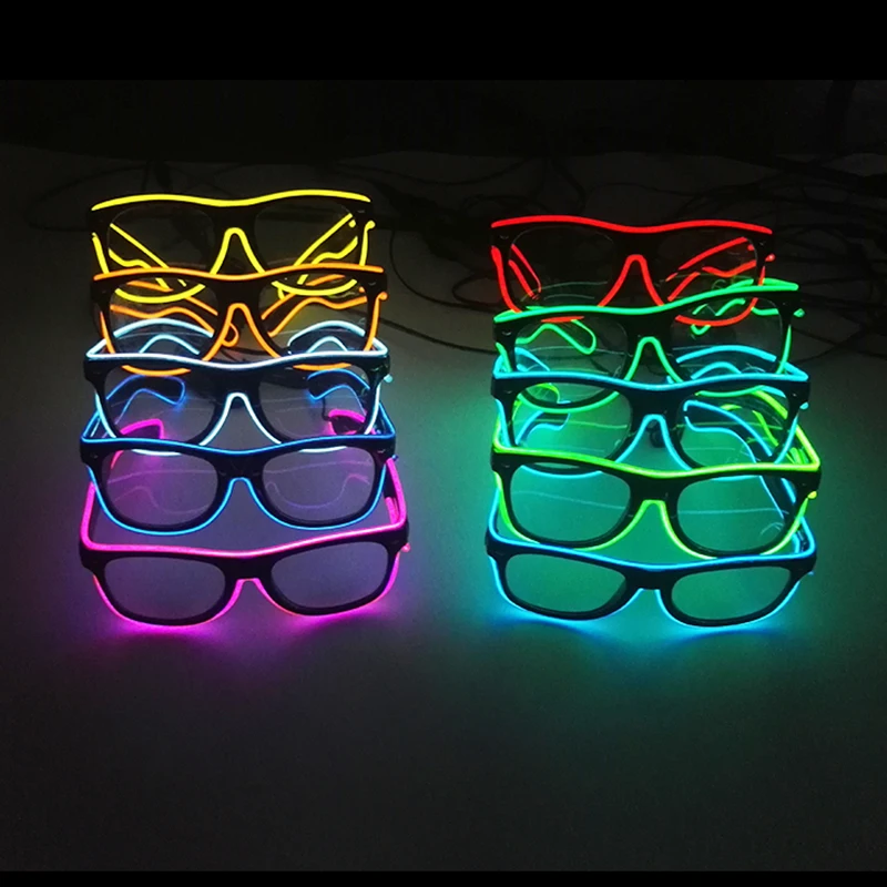 Новые очки с голосовым управлением, светящиеся в темноте, для танцевальных костюмов, неоновые, для карнавала, светящиеся декоративные очки
Новые очки с голосовым управлением, светящиеся в темноте, для танцевальных костюмов, неоновые, для карнавала, светящиеся декоративные очки