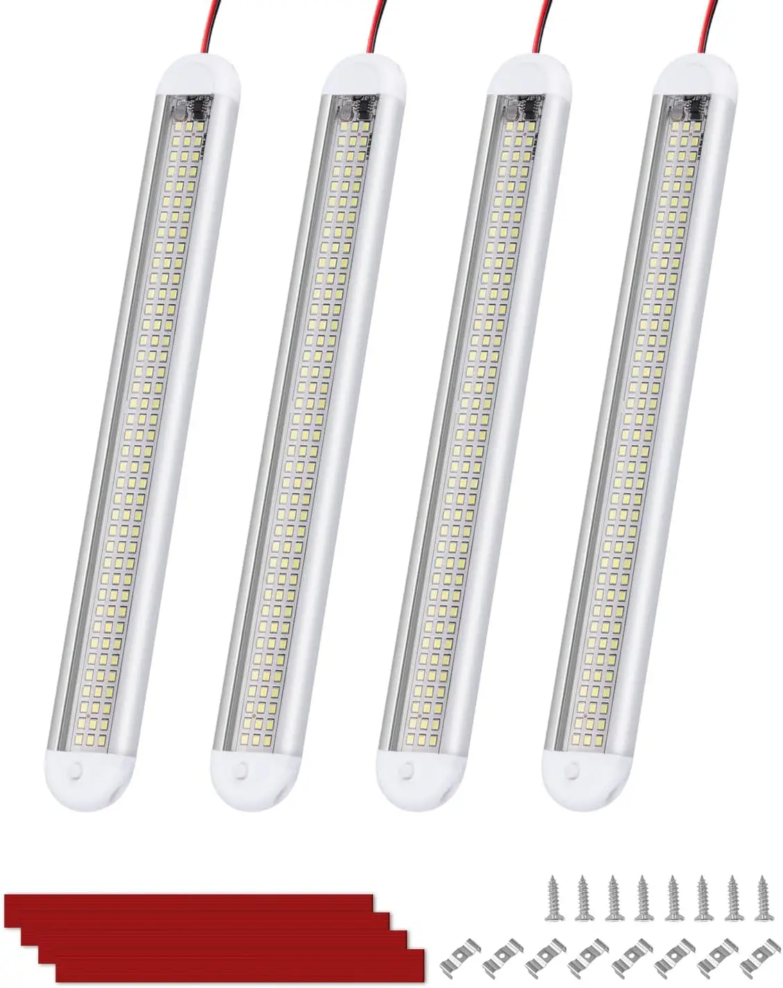 LED Car Interior Lights 12V Ultra Thin120 LED Roof Light for Caravan Motorhome Interior with Switch 6500K Ultra Bright Pack of 4
LED Car Interior Lights 12V Ultra Thin120 LED Roof Light for Caravan Motorhome Interior with Switch 6500K Ultra Bright Pack of 4