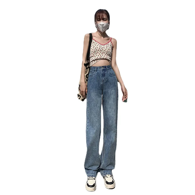 High Quality Women's Jeans Regular Loose Straight Wide Leg Jeans Women Spring 2022 High Waist Straight Loose Pants Big Size 2XL
High Quality Women's Jeans Regular Loose Straight Wide Leg Jeans Women Spring 2022 High Waist Straight Loose Pants Big Size 2XL