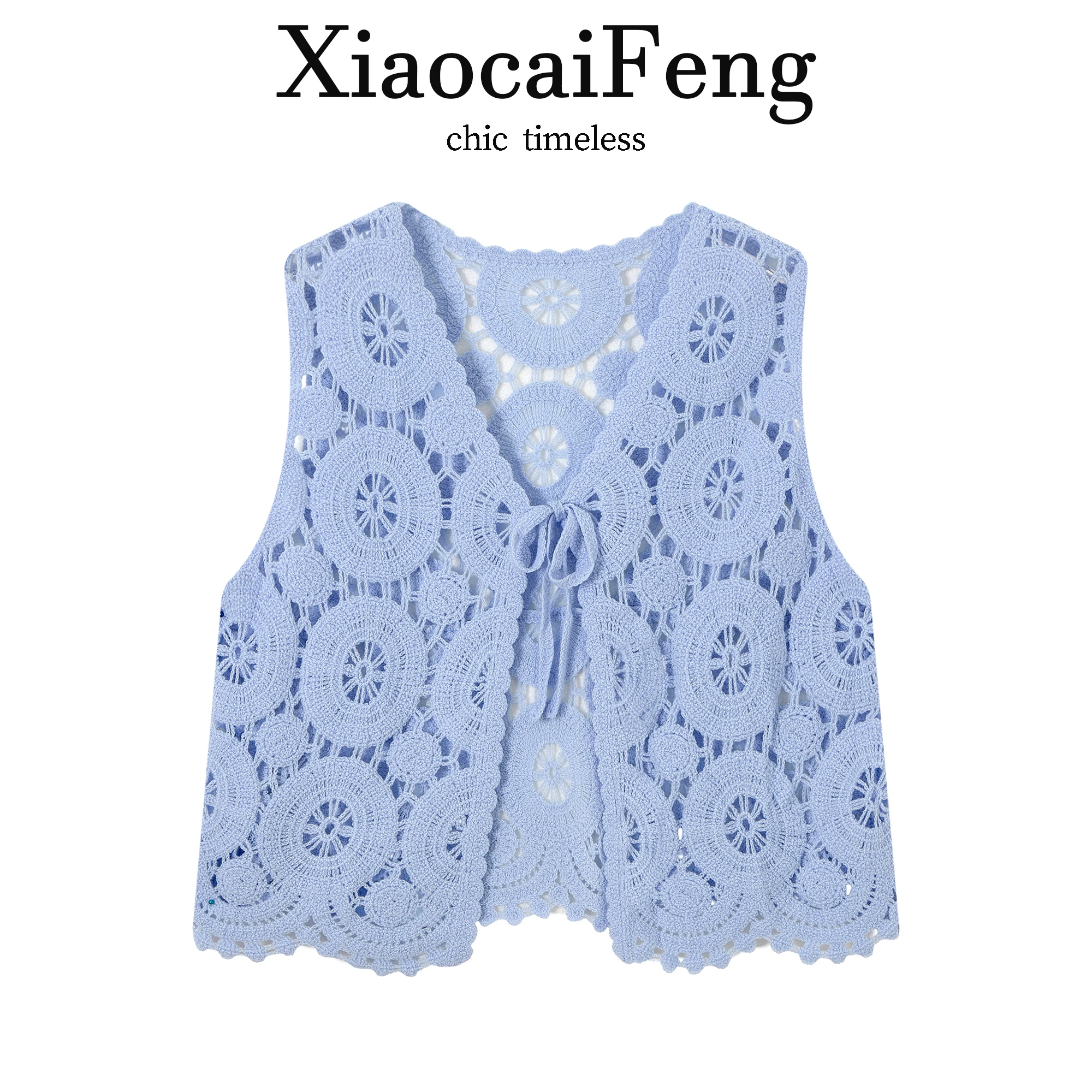 Women's V-Neck Knitted Vest Top Hollow out Embroidery Summer Holiday Style Outerwear Short Sleeve Fashion Casual Loose Fit
Women's V-Neck Knitted Vest Top Hollow out Embroidery Summer Holiday Style Outerwear Short Sleeve Fashion Casual Loose Fit