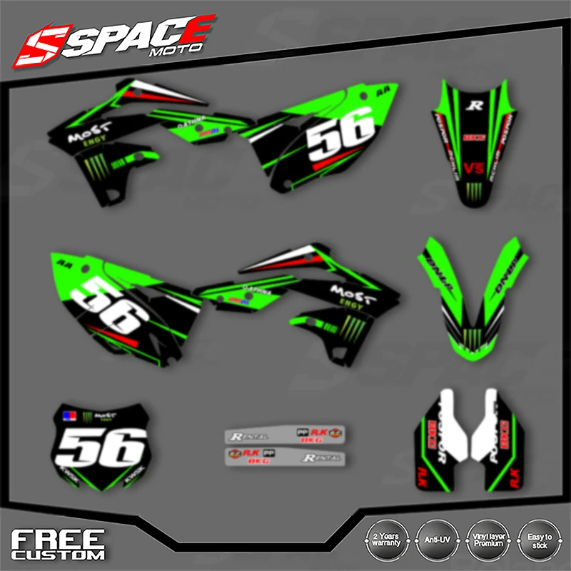 SPACE Motorcycle Graphics Decals Stickers for KAWASAKI 2013 2014 2015 2016 KX250F Decals Stickers Kits 007
SPACE Motorcycle Graphics Decals Stickers for KAWASAKI 2013 2014 2015 2016 KX250F Decals Stickers Kits 007