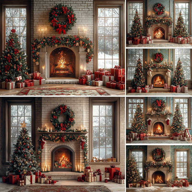 LS Xmas Fireplace Background Photography Winter Family Christmas Tree Gift Snowy Window Backdrop Baby Birthday Photozone Studio
LS Xmas Fireplace Background Photography Winter Family Christmas Tree Gift Snowy Window Backdrop Baby Birthday Photozone Studio