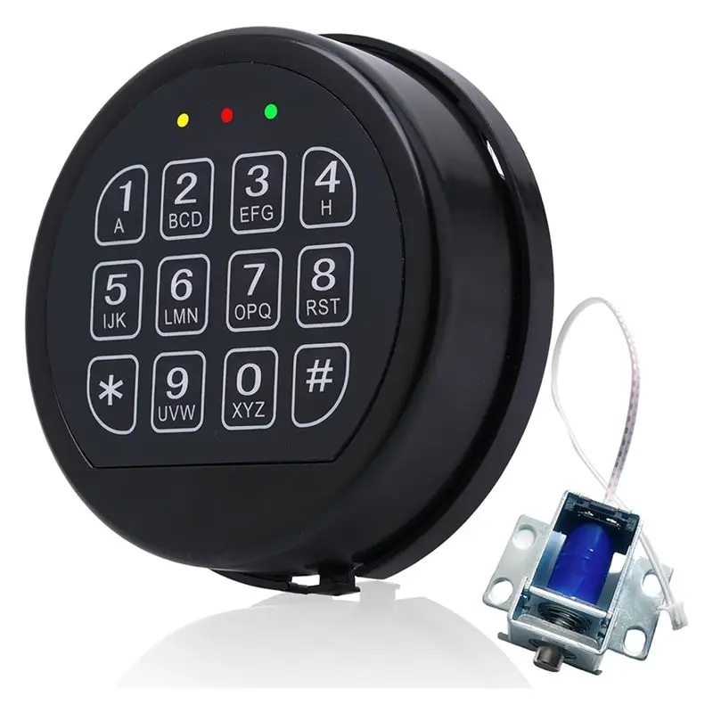 AA94-Lock Replacement With Solenoid Lock Black Keypad Electronic Lock For Home And Business Safe Box
AA94-Lock Replacement With Solenoid Lock Black Keypad Electronic Lock For Home And Business Safe Box