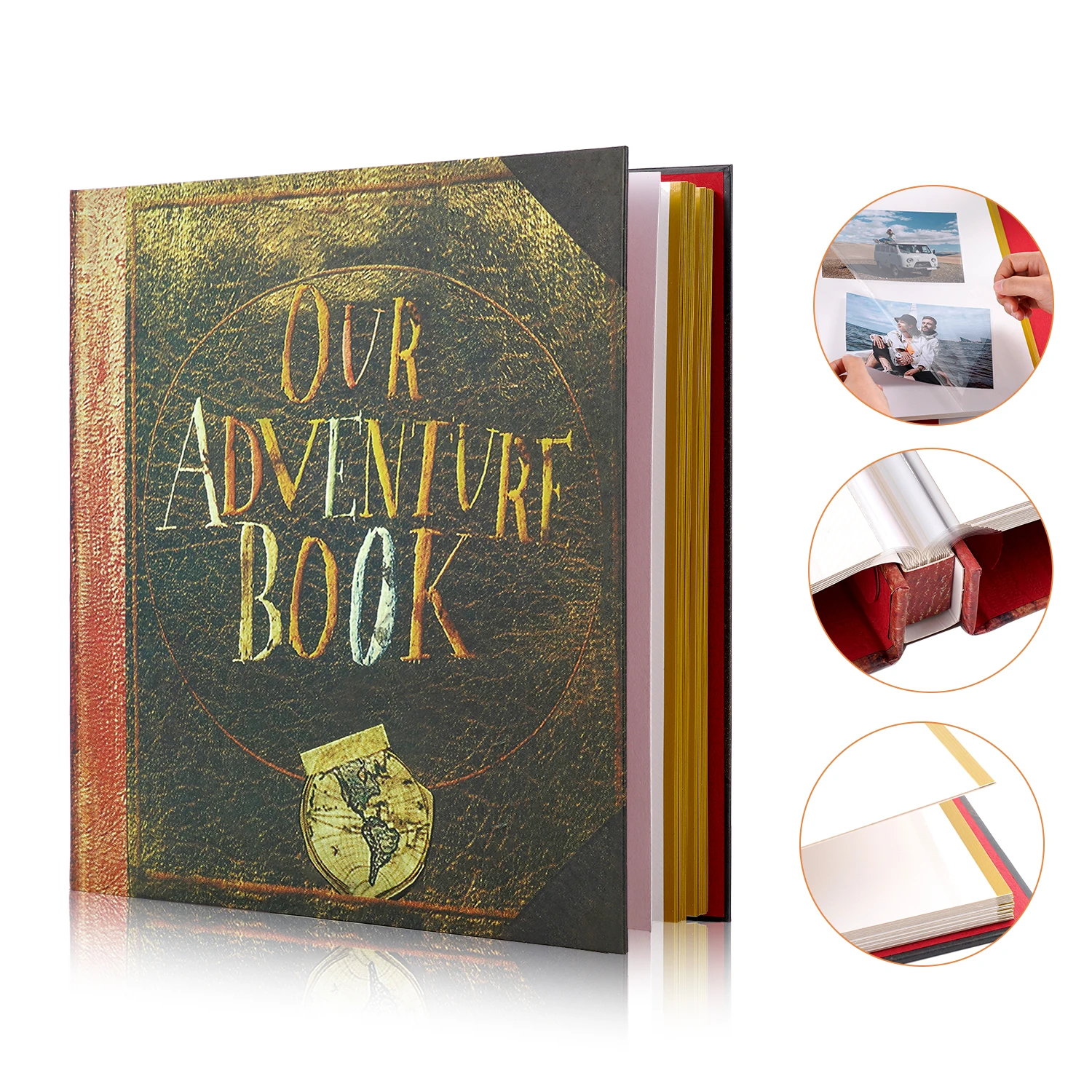 40Pages 13x11inch Photo Album Retro Kraft Travel Diary DIY Scrapbook Our Adventure Book Anniversary Birthday Handmade Gifts
40Pages 13x11inch Photo Album Retro Kraft Travel Diary DIY Scrapbook Our Adventure Book Anniversary Birthday Handmade Gifts