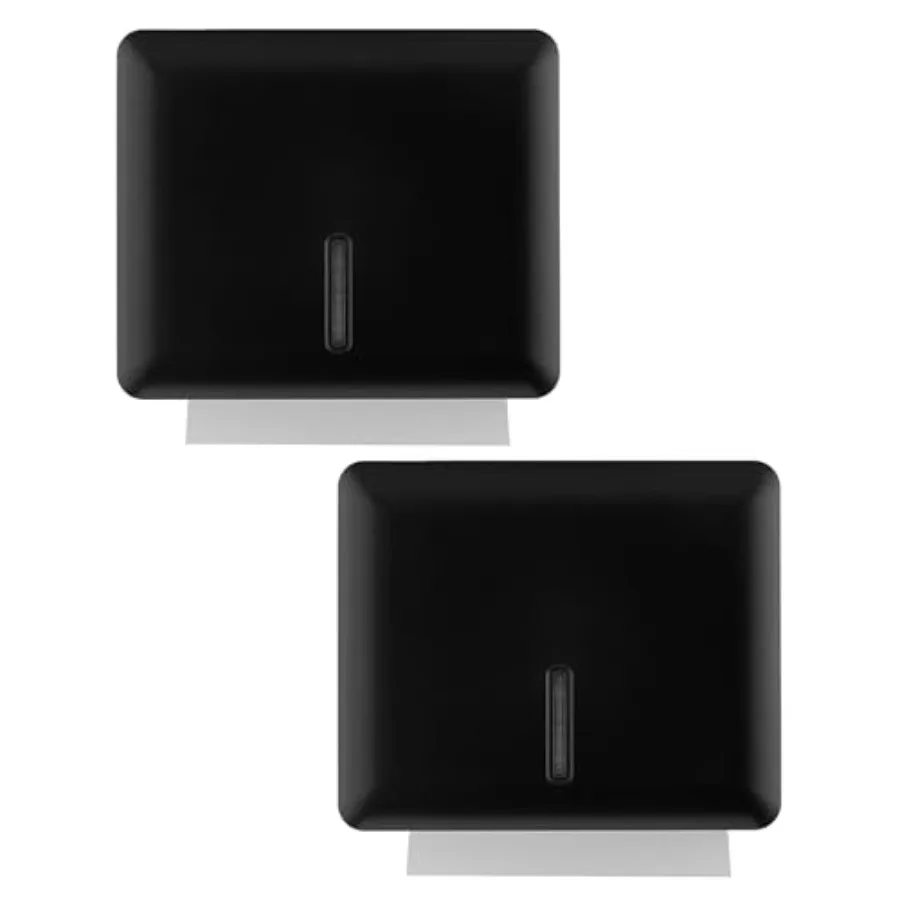 Multifold Paper Towel Dispenser Wall Mount Black 2-Pack Folded Hand Towel Dispenser for Bathroom/Restroom Commercial Paper Towe
Multifold Paper Towel Dispenser Wall Mount Black 2-Pack Folded Hand Towel Dispenser for Bathroom/Restroom Commercial Paper Towe