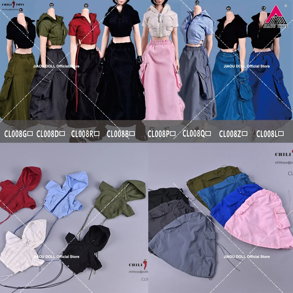 CHILI TOYS CL008 1/6 Cardigan Skirt Set Casual Zipper Drawstring Design Clothes Model for 12'' Female Action Figure Dolls
CHILI TOYS CL008 1/6 Cardigan Skirt Set Casual Zipper Drawstring Design Clothes Model for 12'' Female Action Figure Dolls