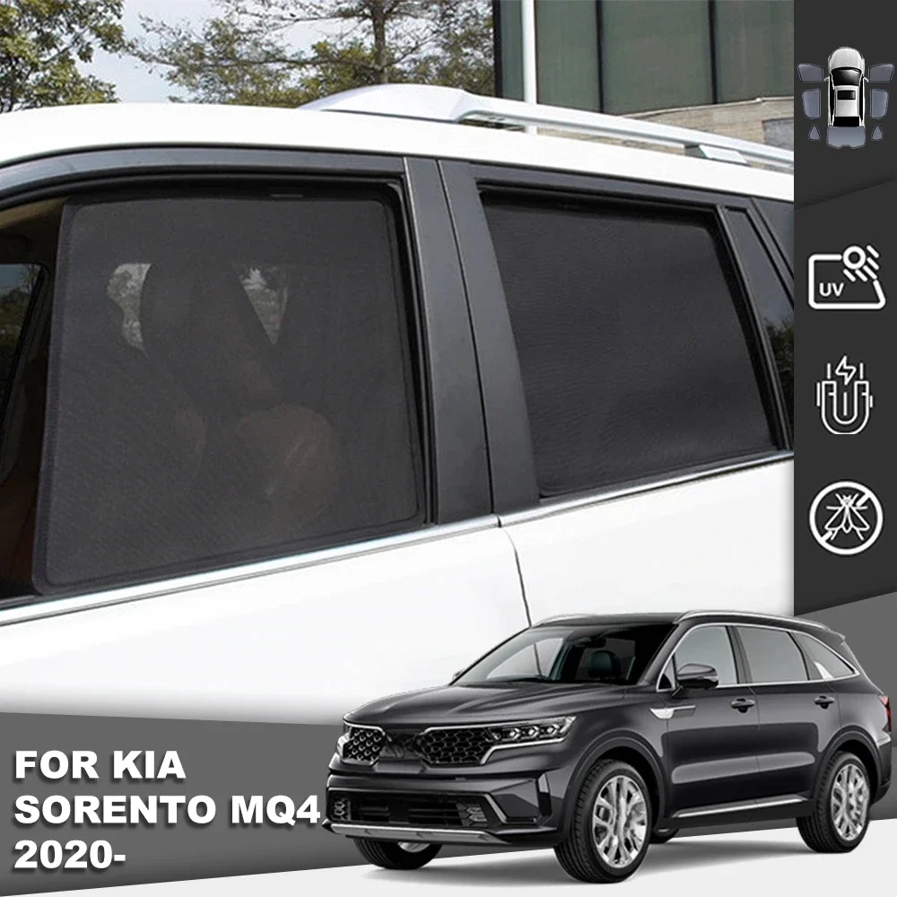 For Kia Sorento MQ4 2021 2022 2023 2024 Magnetic Car Sunshade Front Windshield Curtain Rear Side Baby Window Sun Shade Visor
For Kia Sorento MQ4 2021 2022 2023 2024 Magnetic Car Sunshade Front Windshield Curtain Rear Side Baby Window Sun Shade Visor