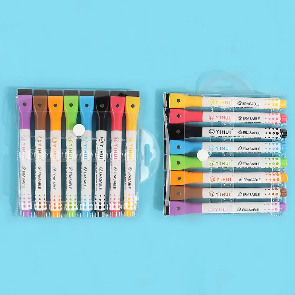 Fine Nib Colorful Whiteboard Marker Erasable Waterborne Brush Drawing Pen Magnetic Water Color Pens Children Doodle
Fine Nib Colorful Whiteboard Marker Erasable Waterborne Brush Drawing Pen Magnetic Water Color Pens Children Doodle