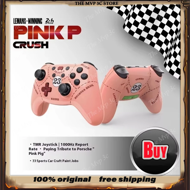 PB TAILS Crush550 Беспроводной игровой контроллер TMR Джойстик Hall Trigger RGB 1000 Гц Геймпад Magcase Turbo Mode Для ПК Steam Gift
PB TAILS Crush550 Беспроводной игровой контроллер TMR Джойстик Hall Trigger RGB 1000 Гц Геймпад Magcase Turbo Mode Для ПК Steam Gift