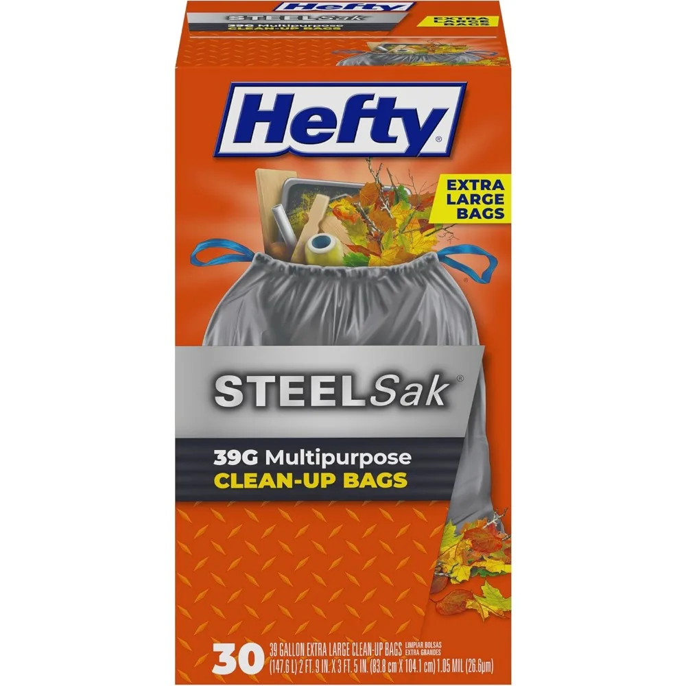 Heavy Duty Large Gray Unscented 39 Gallon Trash Bags 30 Count
Heavy Duty Large Gray Unscented 39 Gallon Trash Bags 30 Count
