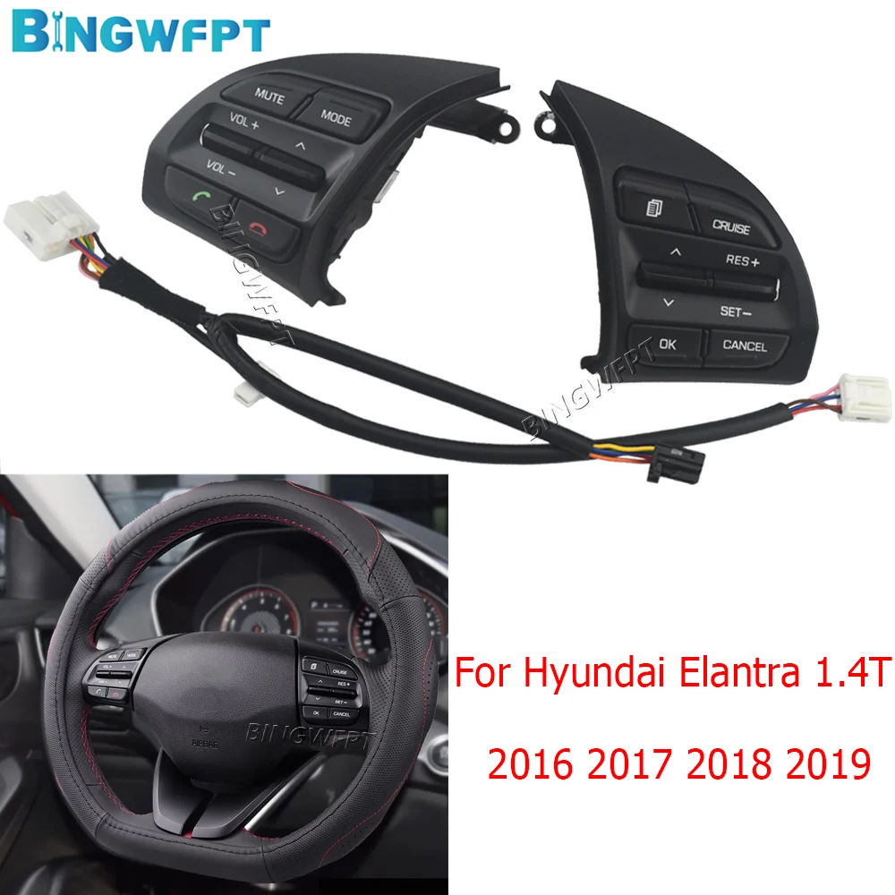 New Cruise Control Buttons Steering Wheel Button For Hyundai Elantra 1.4T 2016 2017 2018
New Cruise Control Buttons Steering Wheel Button For Hyundai Elantra 1.4T 2016 2017 2018