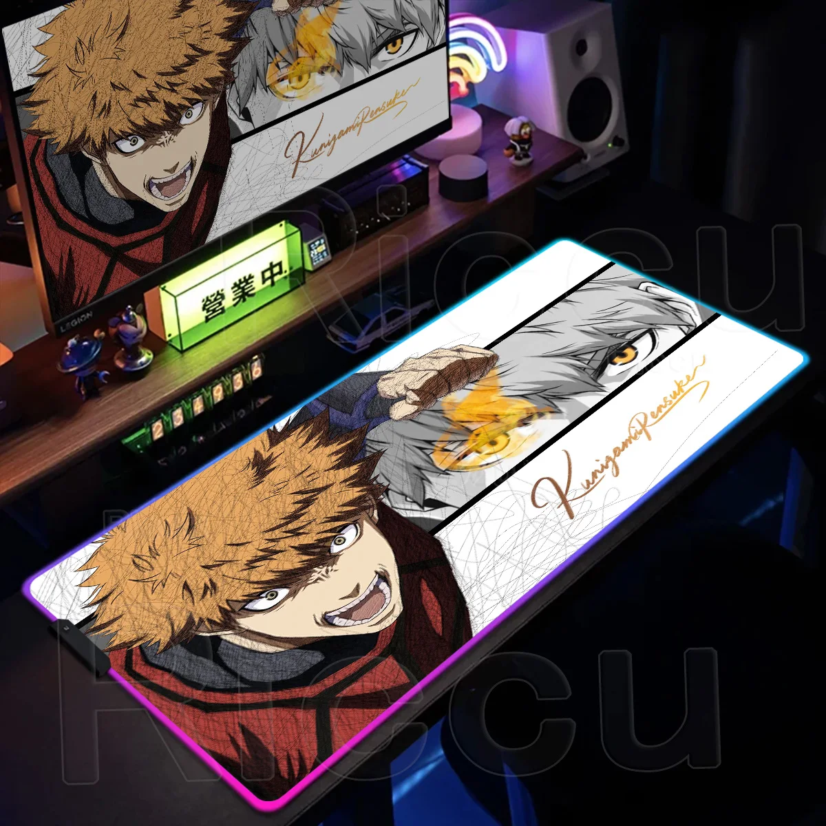 Blue Lock Manga Mouse Pad XXL RGB Gaming Desk Mats HD Large LED Light TablePads PC Gamer Carpet with Backlit Accessories Anime
Blue Lock Manga Mouse Pad XXL RGB Gaming Desk Mats HD Large LED Light TablePads PC Gamer Carpet with Backlit Accessories Anime