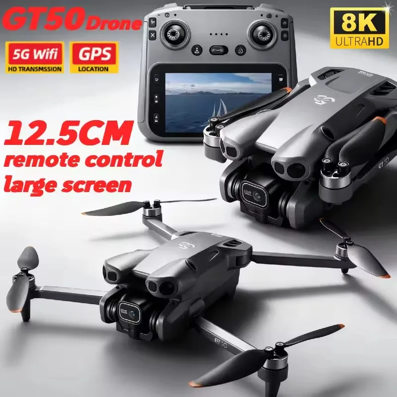 2026New GT50 MAX Drone 8K HD 4.9" Remote Control Headless Mode Helicopter 360° Flip Quadcopter Toys Mini Drone Fors Kid Toy Gift
2026New GT50 MAX Drone 8K HD 4.9" Remote Control Headless Mode Helicopter 360° Flip Quadcopter Toys Mini Drone Fors Kid Toy Gift