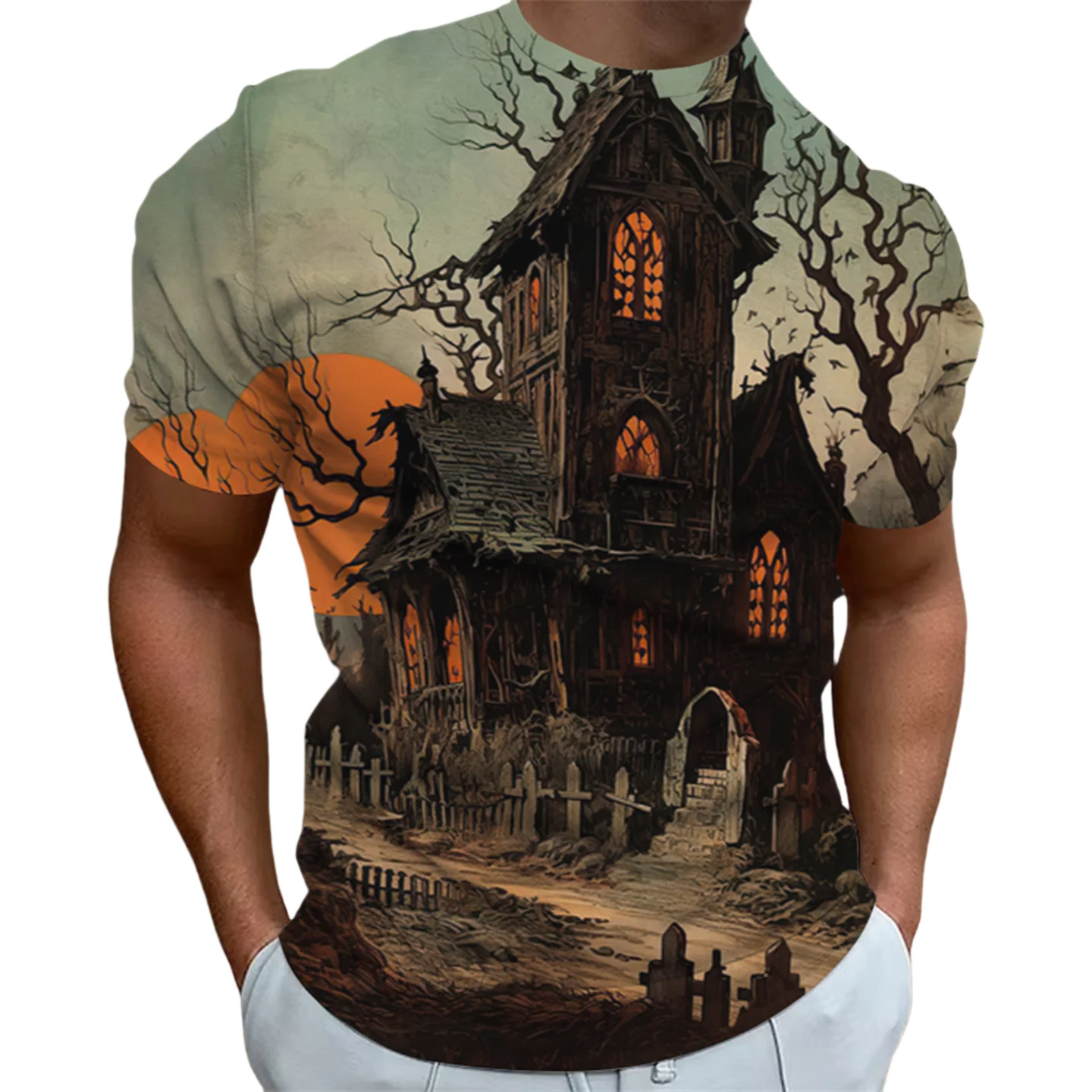 Short Sleeve Round Neck Streetwear Sport Oversized Clothing Halloween Pumpkin T-shirt 3D Printed Casual Harajuku Horror Top Tees
Short Sleeve Round Neck Streetwear Sport Oversized Clothing Halloween Pumpkin T-shirt 3D Printed Casual Harajuku Horror Top Tees