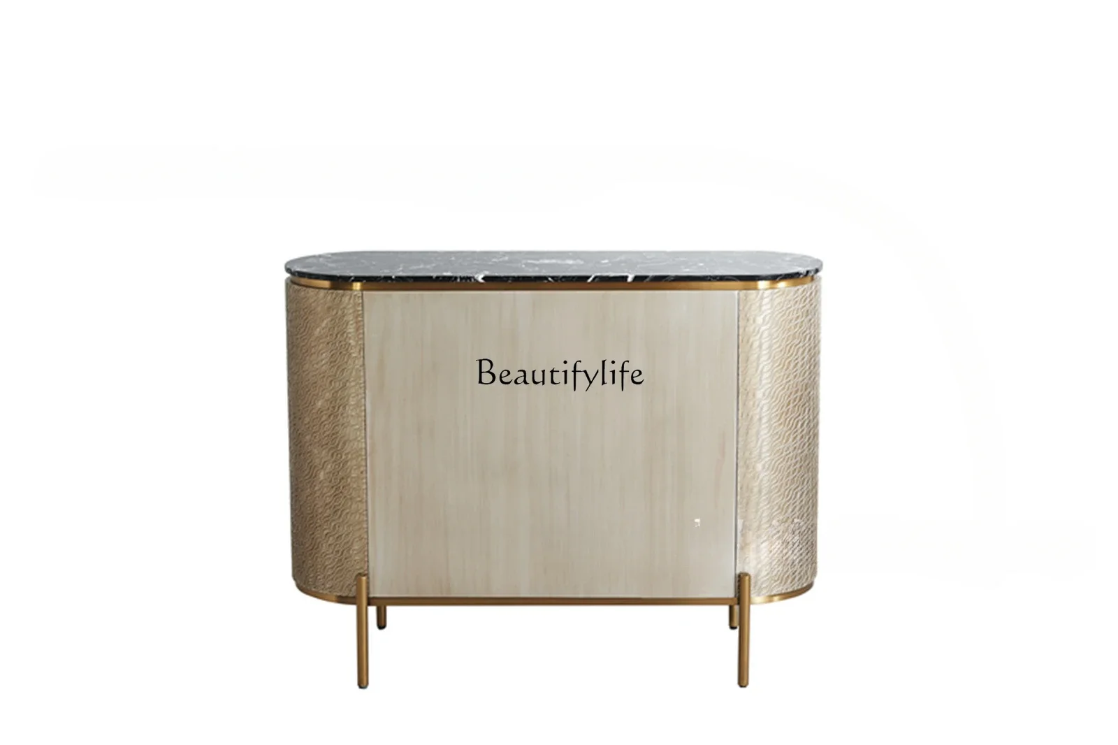 New Light luxury rock slab living room entrance tea cabinet against the wall marble locker
New Light luxury rock slab living room entrance tea cabinet against the wall marble locker