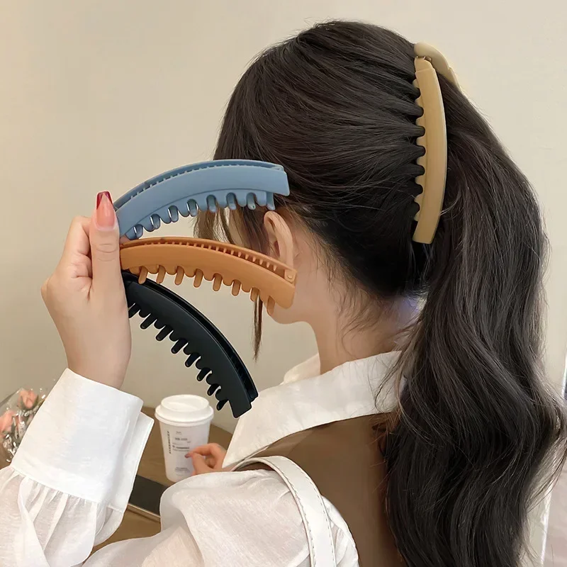 Korean Elegant Cute Solid Banana Hair Clip Claw Clamp for Women Girls Kids Hairpin Crab Headband Hair Gift Accessories Headwear
Korean Elegant Cute Solid Banana Hair Clip Claw Clamp for Women Girls Kids Hairpin Crab Headband Hair Gift Accessories Headwear