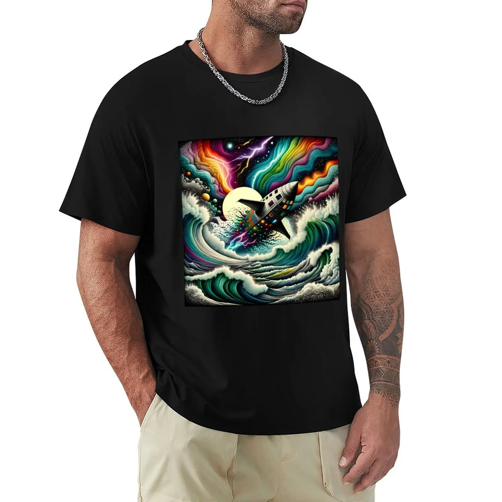 Voyage of the Cosmic Ark T-Shirt Relaxed Fit Casual Short Sleeve Top
Voyage of the Cosmic Ark T-Shirt Relaxed Fit Casual Short Sleeve Top