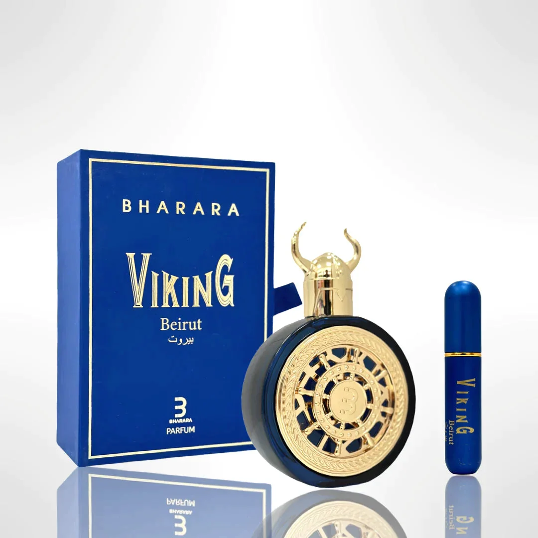 Bharara Viking Beirut Parfum 100ml For Men Long Lasting Marine Woody Leather Cologne Fresh Sea Salt Lavender Sandalwood Masculine Scent Luxury Blue Gold Gift Set With Portable Travel Spray Atomizer
Bharara Viking Beirut Parfum 100ml For Men Long Lasting Marine Woody Leather Cologne Fresh Sea Salt Lavender Sandalwood Masculine Scent Luxury Blue Gold Gift Set With Portable Travel Spray Atomizer
