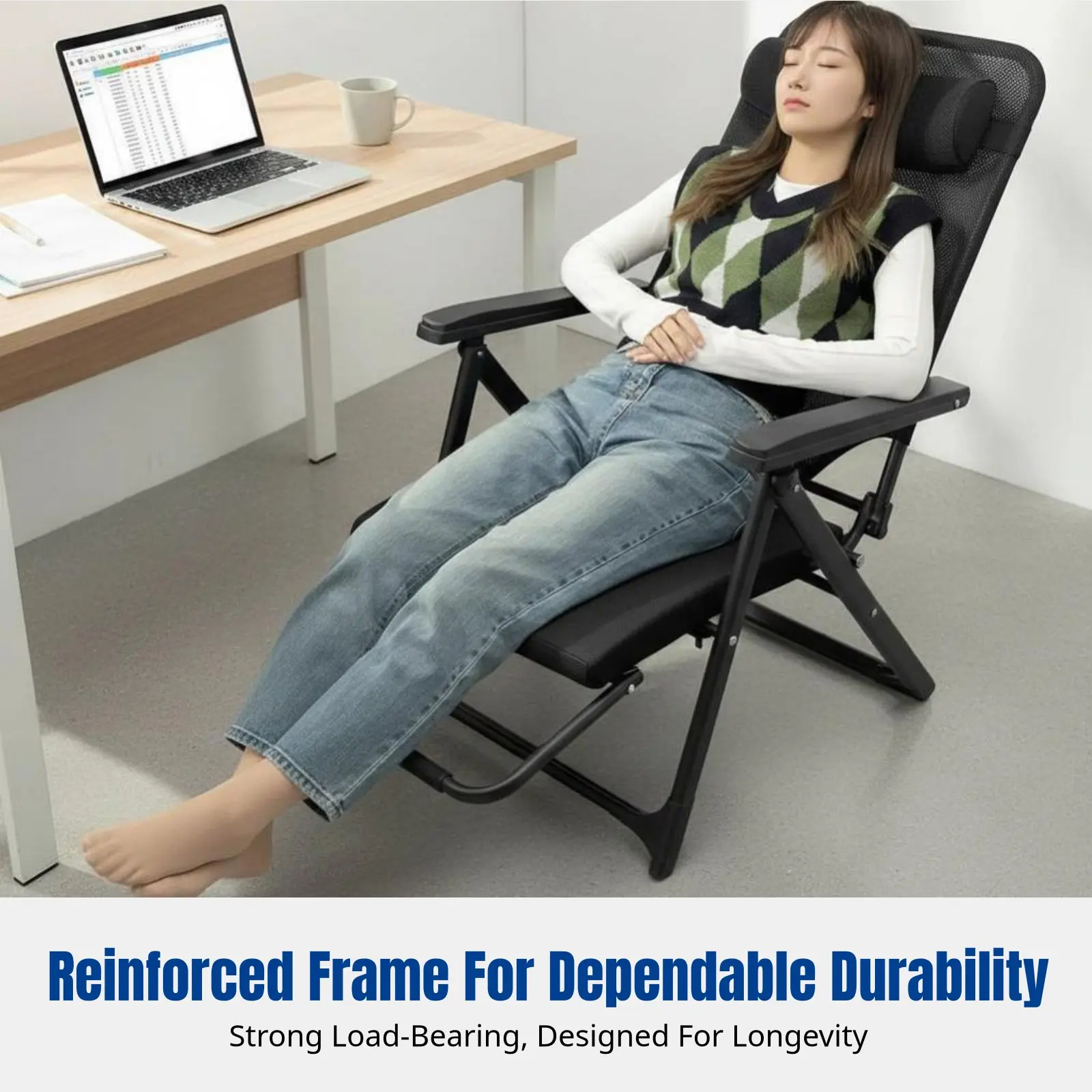 Folding Recliner Chair for Office, New 2025, Computer Chair, Home Lounge Seat, Adjustable Backrest, Dual Use
Folding Recliner Chair for Office, New 2025, Computer Chair, Home Lounge Seat, Adjustable Backrest, Dual Use