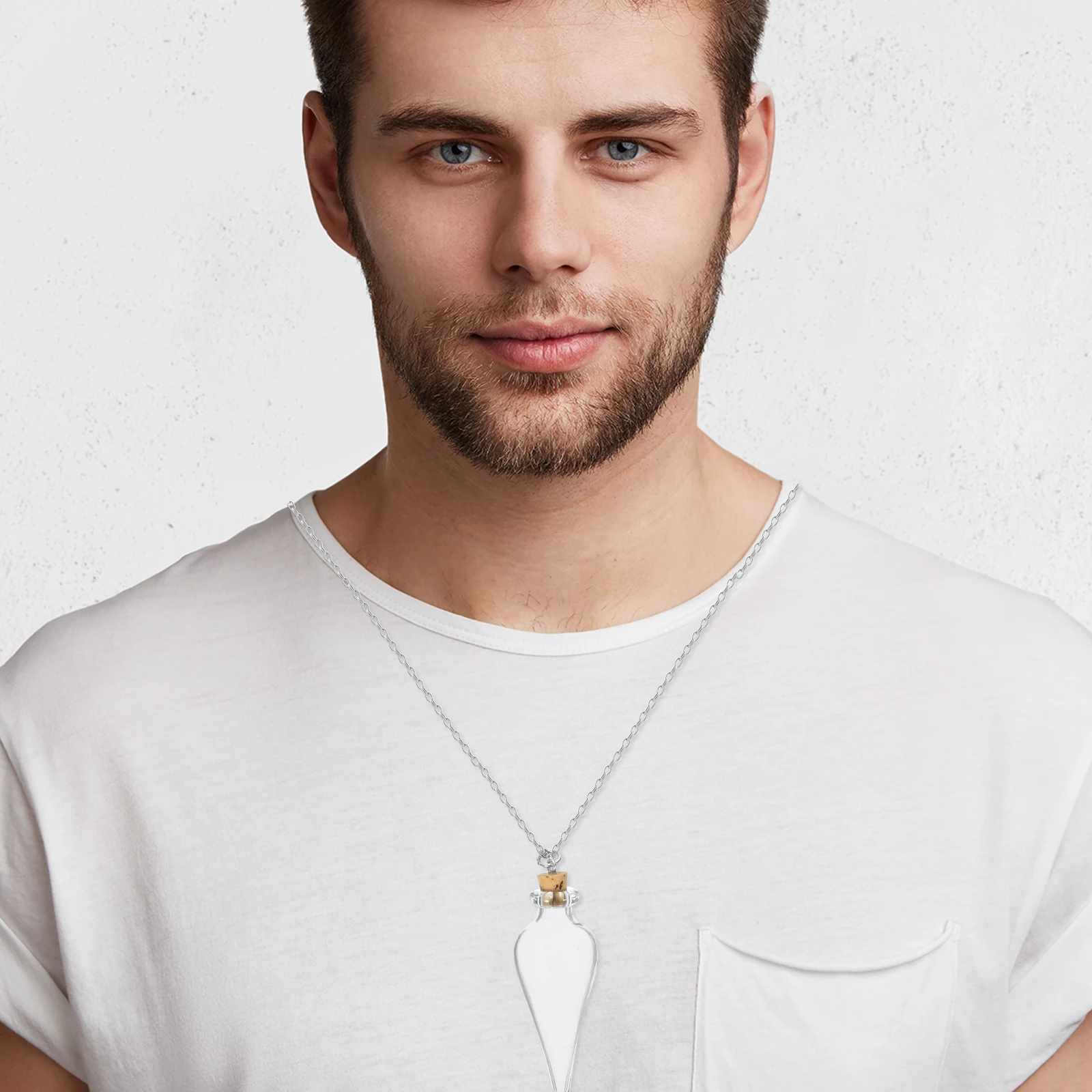 Clear Glass Bottle Necklace Mini Wishing Jar with Lid Small Pendant for Organizing Mementos Travel Accessory Tiny Jars
Clear Glass Bottle Necklace Mini Wishing Jar with Lid Small Pendant for Organizing Mementos Travel Accessory Tiny Jars