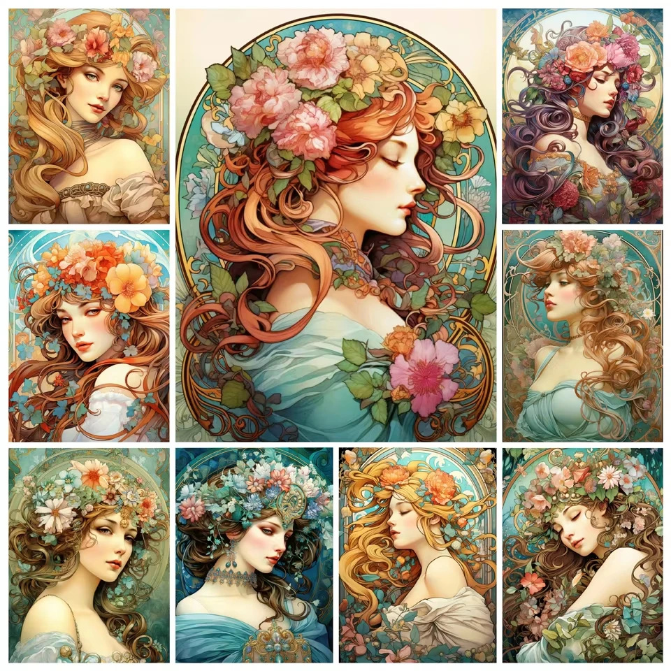 Diamond Painting Art Elegant Women and Flowers Full Diamond Embroidery Cross Stitch New Arrival Mosaic Rhinestone Home Decor
Diamond Painting Art Elegant Women and Flowers Full Diamond Embroidery Cross Stitch New Arrival Mosaic Rhinestone Home Decor