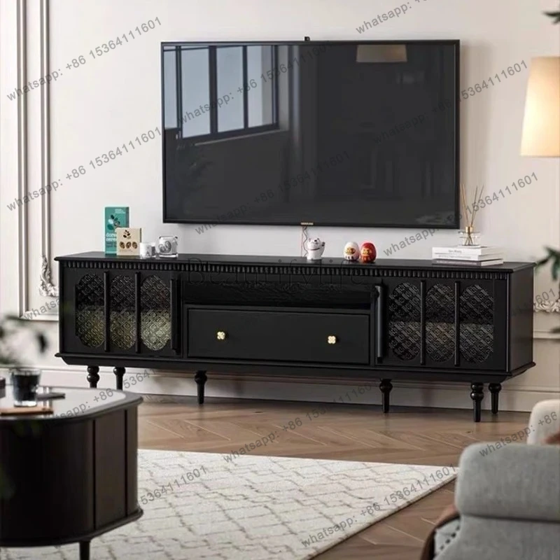 light luxury retro solid wood floor TV cabinet coffee table combination small apartment living room home
light luxury retro solid wood floor TV cabinet coffee table combination small apartment living room home