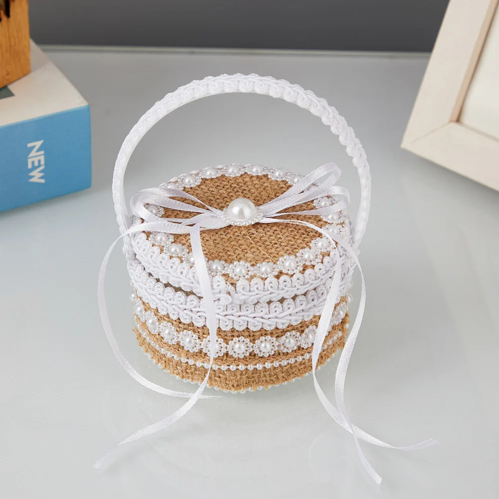 ZML portable ring box wedding linen ring pillow box gift shower creative gift packaging box
ZML portable ring box wedding linen ring pillow box gift shower creative gift packaging box