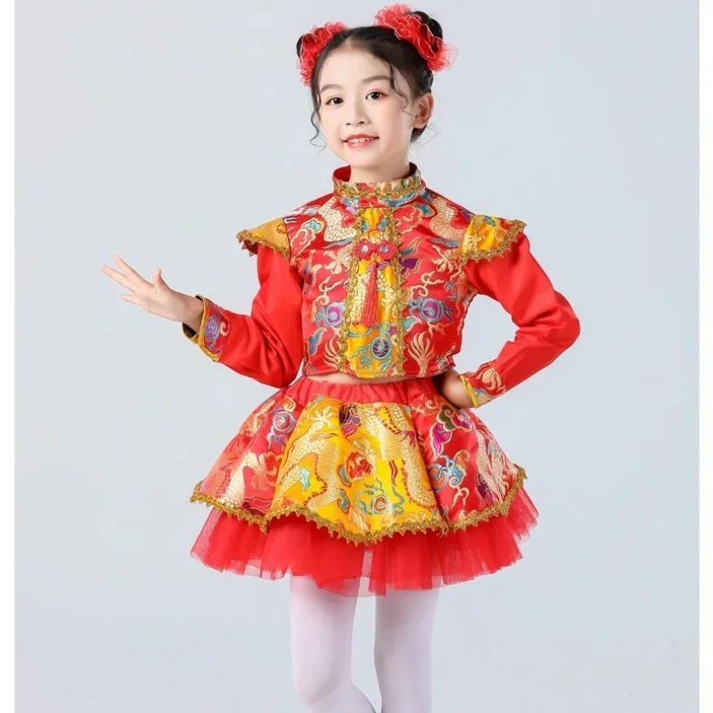 chinese traditional dance costume children dragon kids folk dance costumes modern hanfu for girls lion national for boys
chinese traditional dance costume children dragon kids folk dance costumes modern hanfu for girls lion national for boys