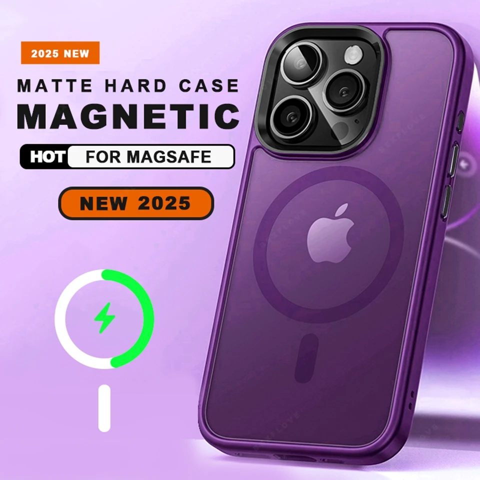 Magnetic Phone Case For iPhone 16E 14 16 15 Plus 11 12 13 16 14 15 Pro Max Magsafe Luxury Wireless Charge Protector Hard Cover
Magnetic Phone Case For iPhone 16E 14 16 15 Plus 11 12 13 16 14 15 Pro Max Magsafe Luxury Wireless Charge Protector Hard Cover