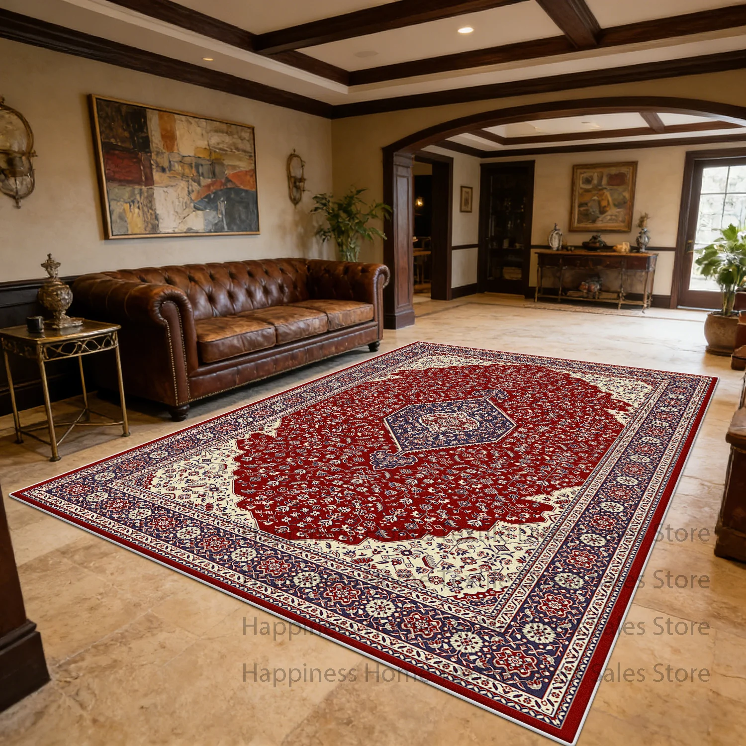 Persian Retro Geometric Parlor Carpet Decoration Machine Washable Non-slip Dining Room Rug Soft Fluffy Bedroom Luxury Floor Mats
Persian Retro Geometric Parlor Carpet Decoration Machine Washable Non-slip Dining Room Rug Soft Fluffy Bedroom Luxury Floor Mats