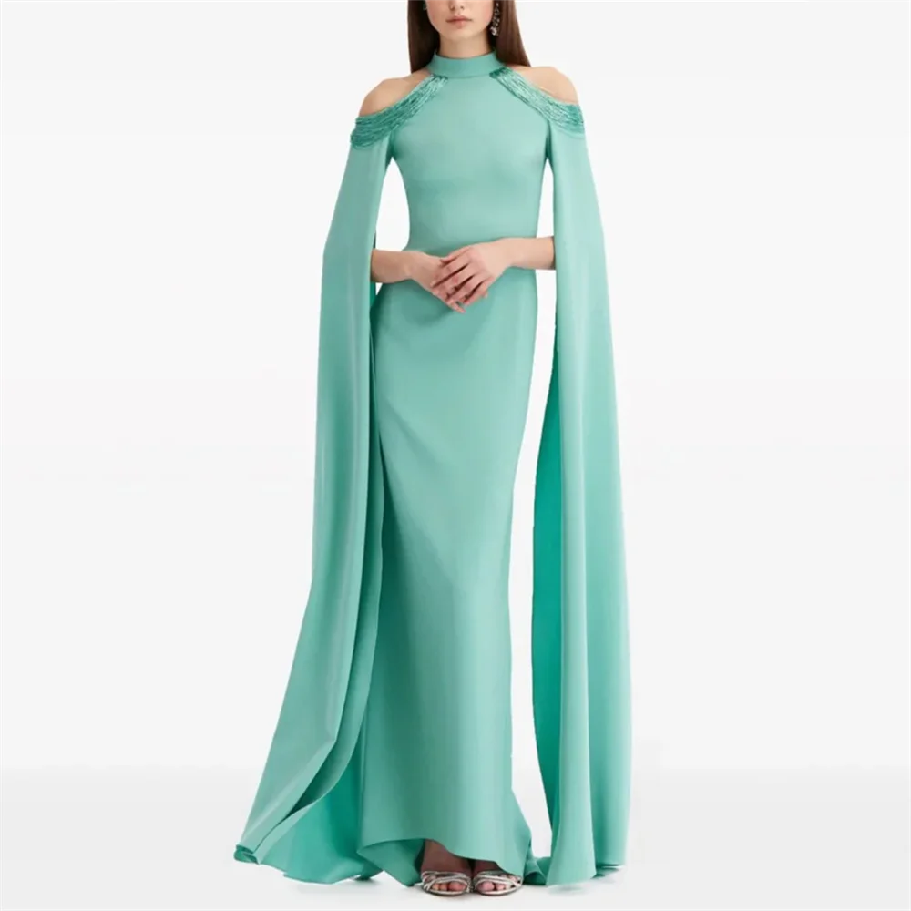 LUNAFLEYA Classy Luxury High Neck Sequined Crystal Half Sleeve Evening Dress For Woman Floor Length Fashion Classy Prom Gown
LUNAFLEYA Classy Luxury High Neck Sequined Crystal Half Sleeve Evening Dress For Woman Floor Length Fashion Classy Prom Gown