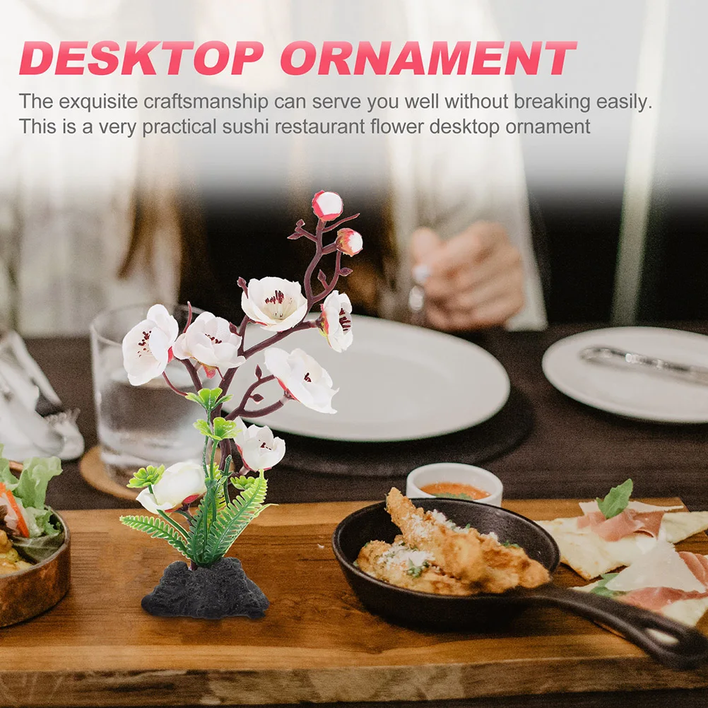 2Pcs Sushi Decoration Japanese Cold Dish Flower nament Black Base Plum Pink White Plate Adornment Tabletop Simulated Plants
2Pcs Sushi Decoration Japanese Cold Dish Flower nament Black Base Plum Pink White Plate Adornment Tabletop Simulated Plants