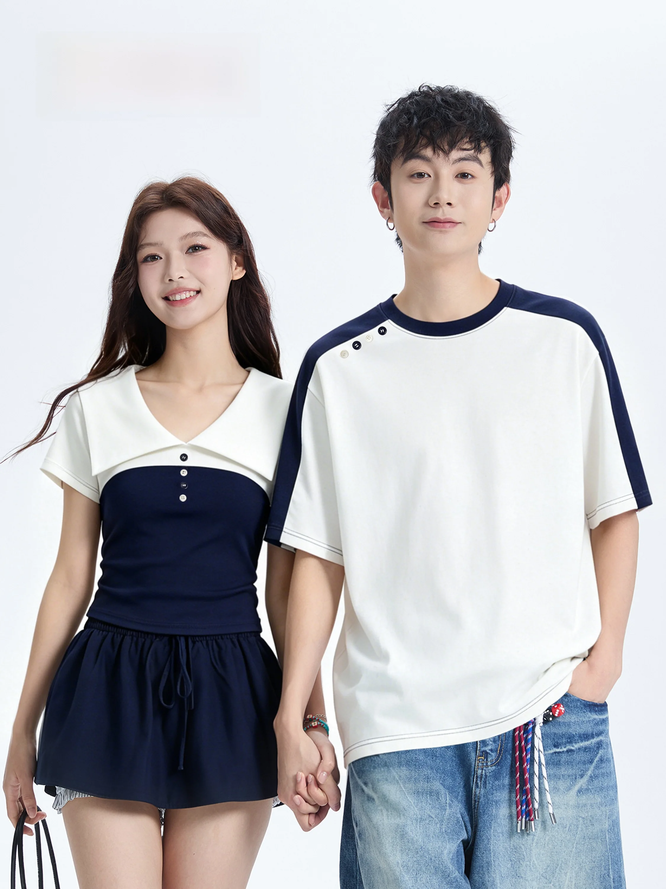 Couple's Short Sleeve T-Shirt Matching Slim Fit Casual Style Cotton Blend Comfortable Breathable Summer New Arrival for Men A...
Couple's Short Sleeve T-Shirt Matching Slim Fit Casual Style Cotton Blend Comfortable Breathable Summer New Arrival for Men A...
